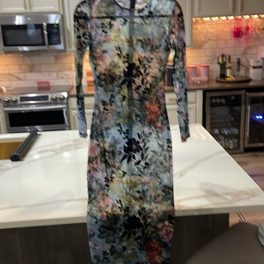 NWT fashion Nova, stretchy, size small body-hugging maxi dress.